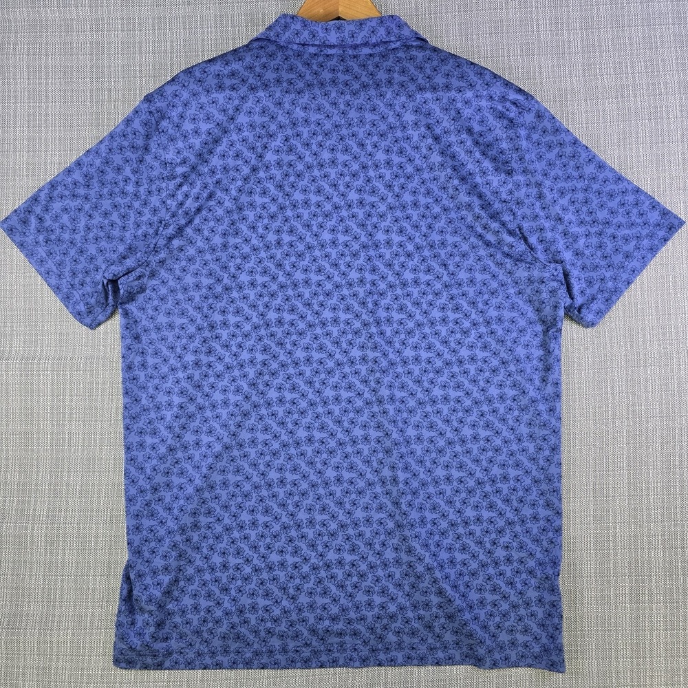 Berckmans Place Polo Shirt Mens Large Blue Masters 1934 Azaela AOP Peter Millar - Picture 3 of 14